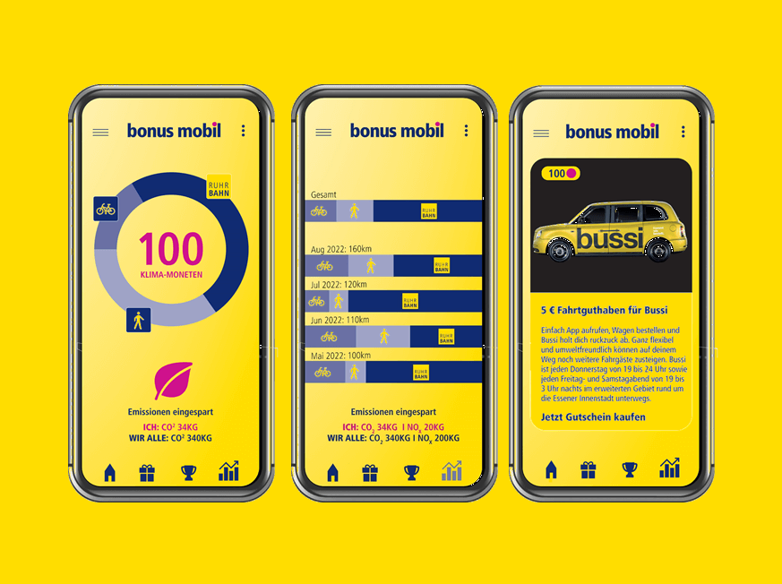 3x Mobilbonus bei der Ruhrbahn GmbH im Ruhrgebiet 